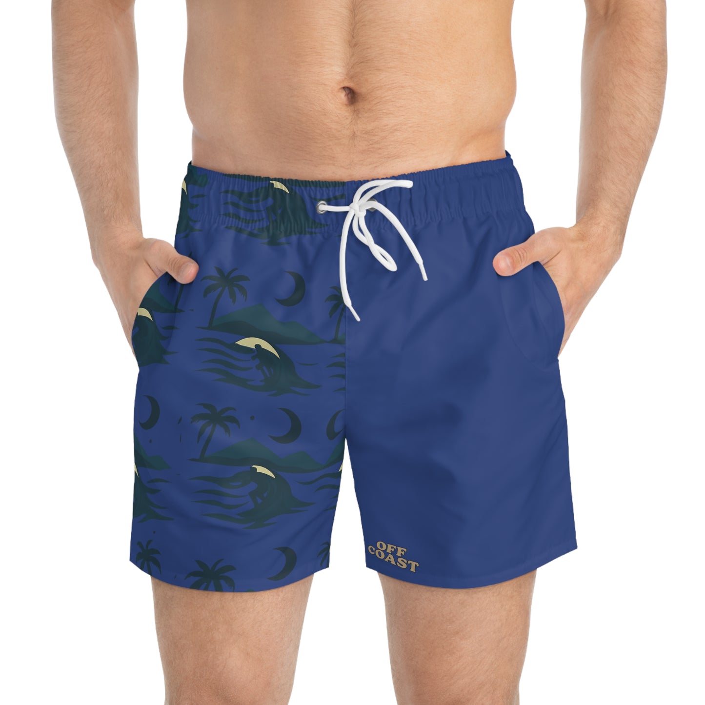 Tropical Swim Trunks - Vibrant Beachwear for Summer Adventures, Pool Party Essentials, Vacation Style, Men's Swimwear, Holiday Gear