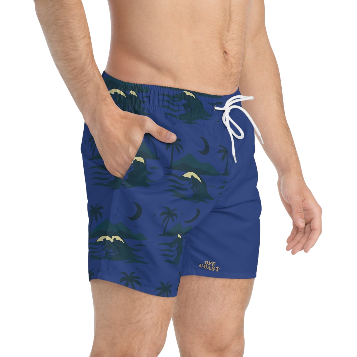 Tropical Swim Trunks - Vibrant Beachwear for Summer Adventures, Pool Party Essentials, Vacation Style, Men's Swimwear, Holiday Gear