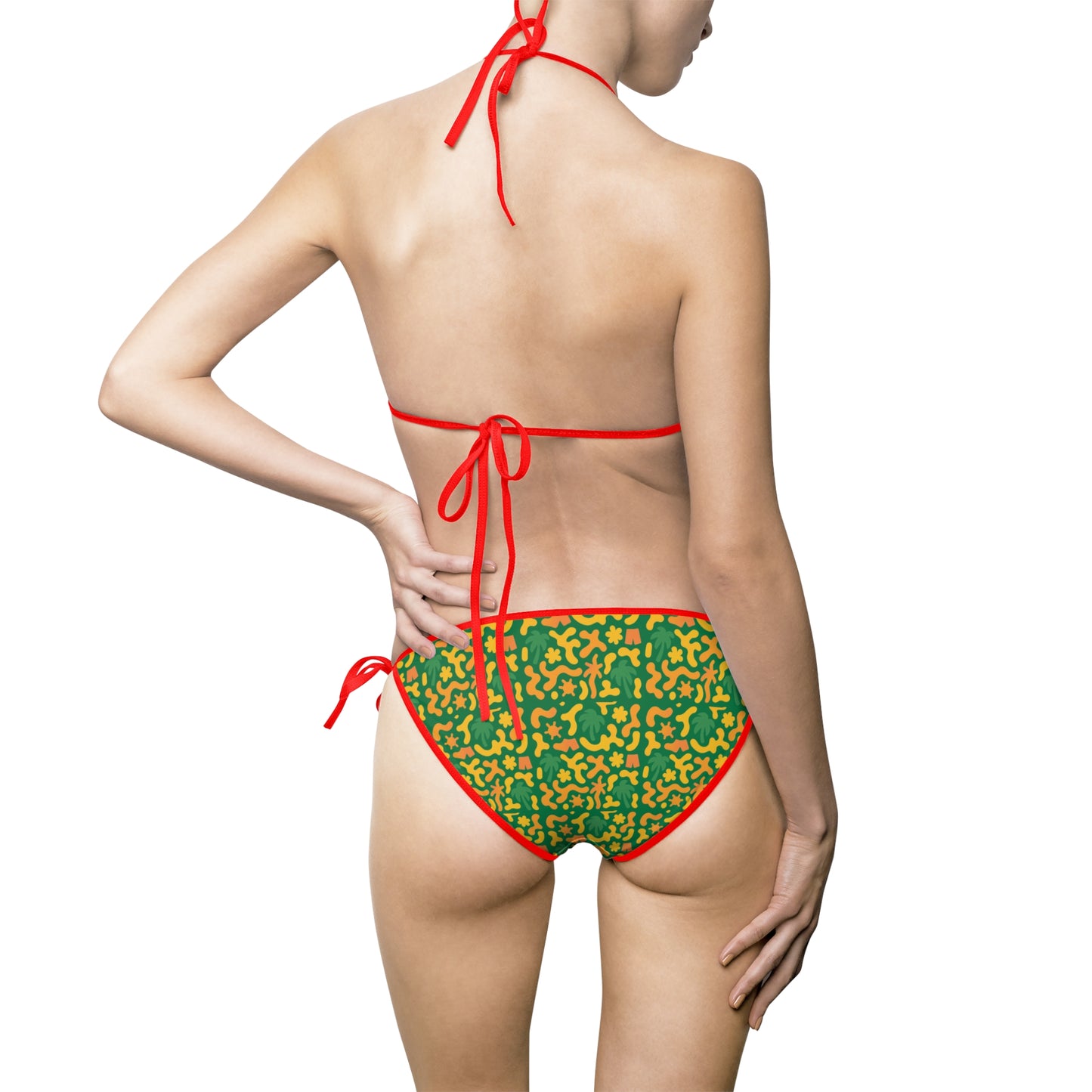 Vibrant Women's Bikini Swimsuit, Beachwear, Summer Vacation, Swimwear, Pool Party, Vacation Essentials, Stylish Swim